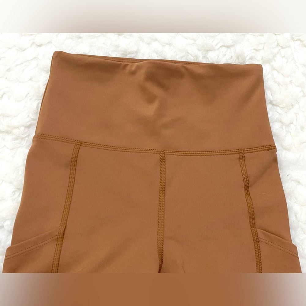 American Eagle Womens XS Tan Pocket Leggings Boho Fall Activewear Streetwear - Picture 4 of 12